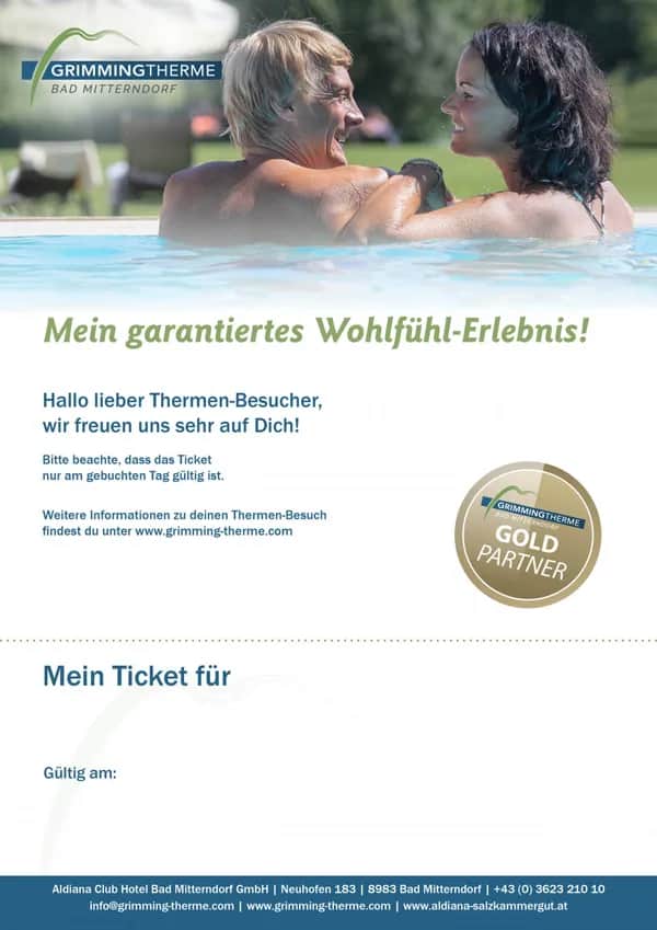 Gold - 4-Stunden-Karte Jugend, Senioren, Studenten, Behinderte mit Sauna
